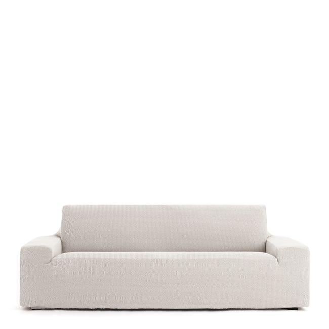 Funda de sofá Jaz 4 plazas bielástica crudo 210 - 290 cm | Leroy Merlin