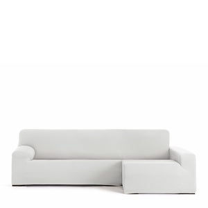Funda de sofá Troya chaise longue elástica derecha b/c beige 250 - 310 cm