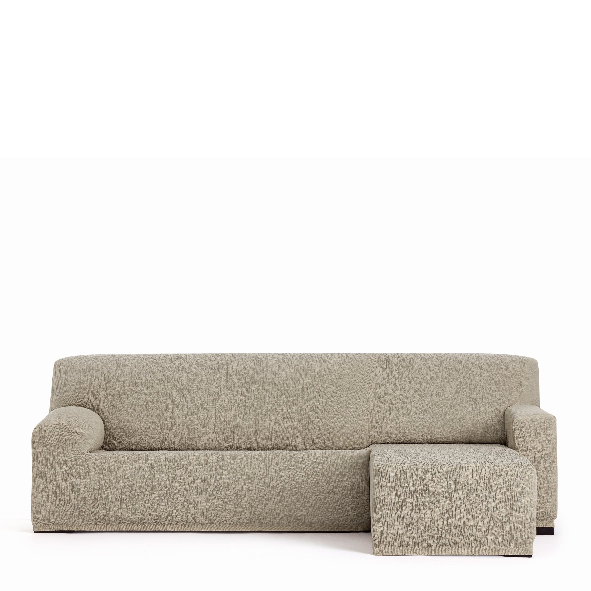 Housse de canapé Troya en L droite b/c vison 250 * 310 cm | Leroy Merlin