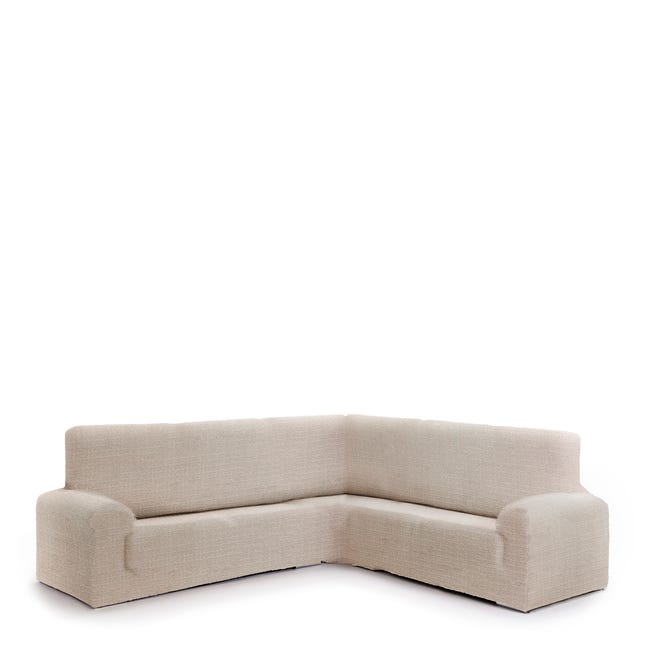Funda de sofá Jaz rinconera 3+1 bielástica lino 350 - 450 cm | Leroy Merlin