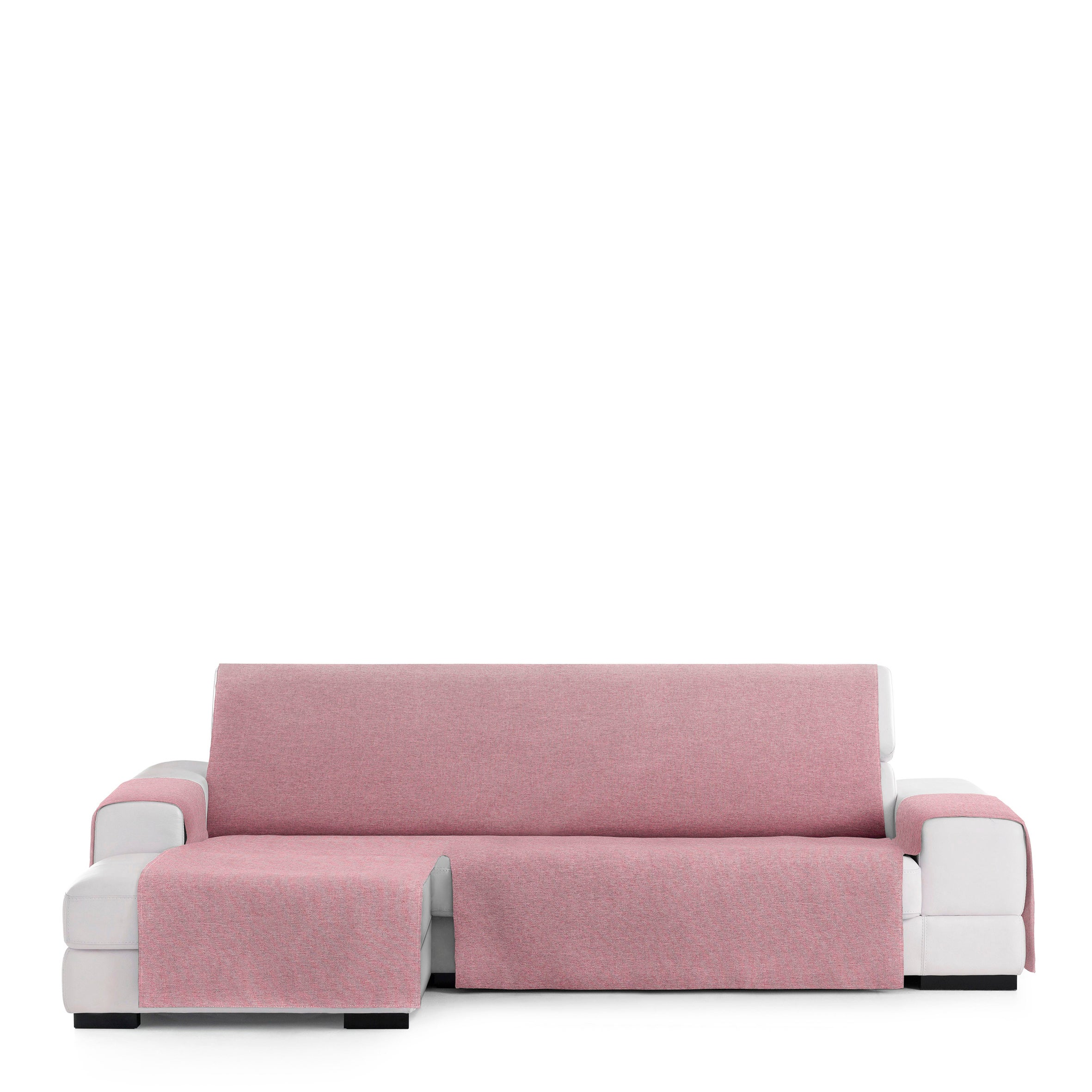 Funda De Sofá Valeria Chaise Longue Práctica Izquierda Normal Rosa 240