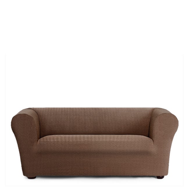 Funda de sofá Jaz 2 plazas Chester/Klippan bielástica marrón 70 - 130 cm |  Leroy Merlin