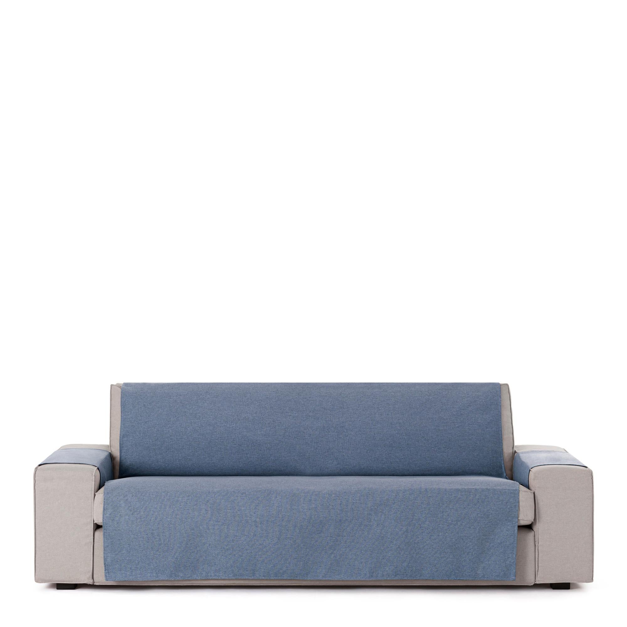 COPRIDIVANO ELASTICIZZATO SUBITO FATTO MADE IN ITALY 2 POSTI BLU