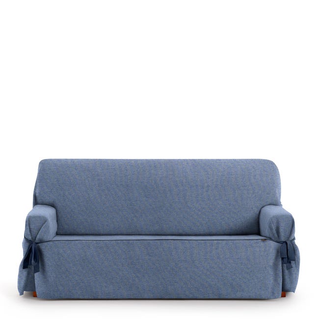 Funda de sofá Valeria 2 plazas Universal azul 140 - 180 cm | Leroy Merlin