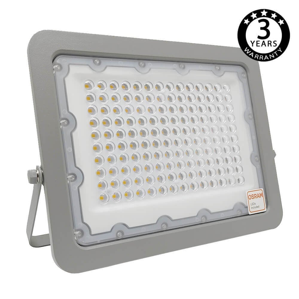 Foco exterior led 100w 9000lm osram chip avant proyector slim ip65 - luz cálida 3000k