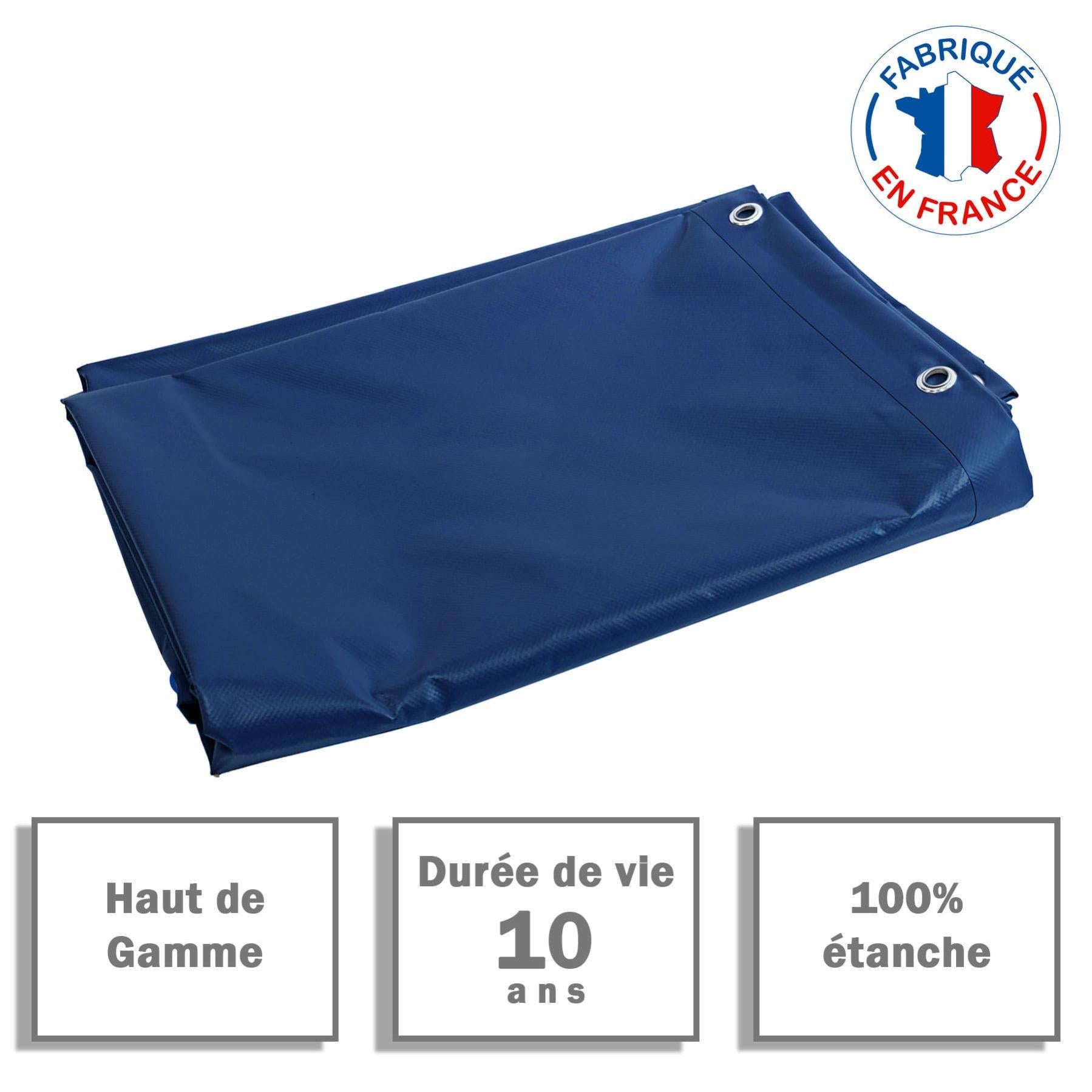 Bache De Chantier 680 G M 3 X 5 M Bache Pvc Bleue Baches Etanches Protection Chantier Leroy Merlin