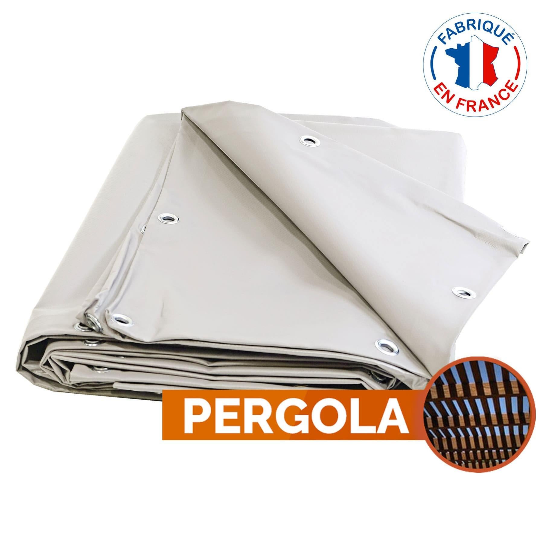 Toile Pour Pergola Pvc 680 G M 3 X 5 M Bache Pvc Blanche Etancheite Toit Terrasse Bache Impermeable Pergola Opaque Leroy Merlin