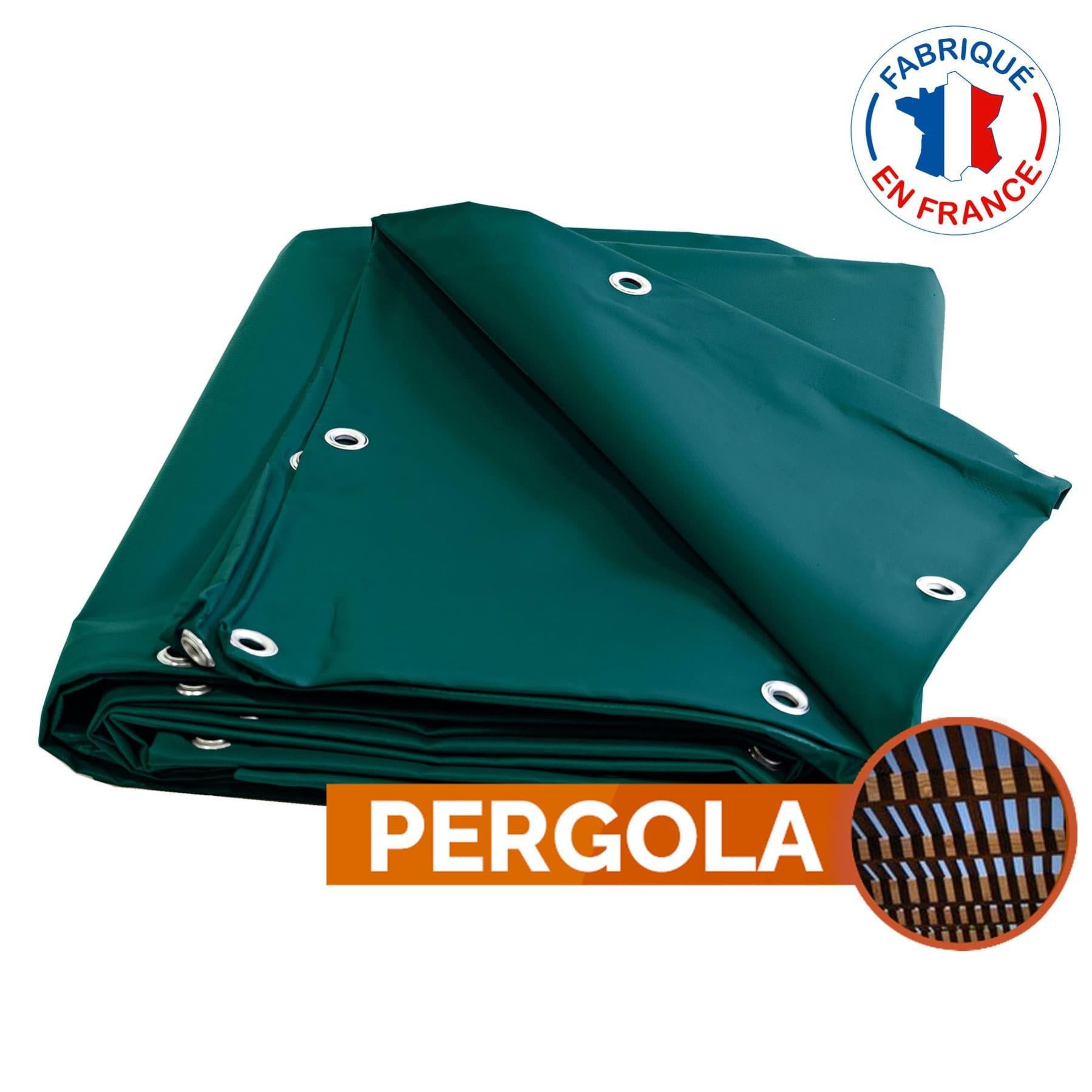 Bâche Pergola Pvc 900 G/m² 2 X 3 M Verte Bache Imperméable