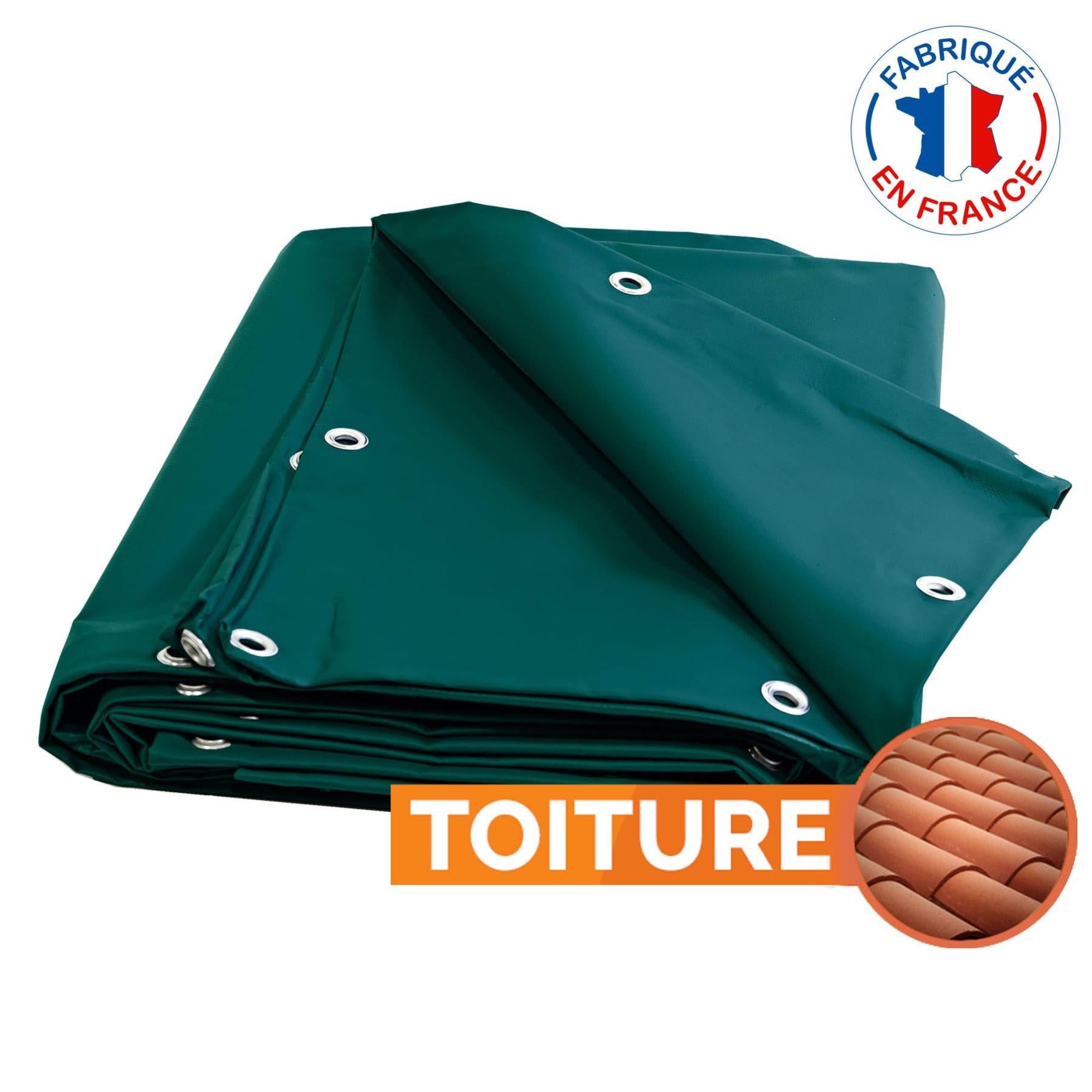Bache Toiture Couvreur 680 G M 6 X 8 M Bache Verte Etancheite Toiture Bache Impermeable Bache De Chantier Leroy Merlin