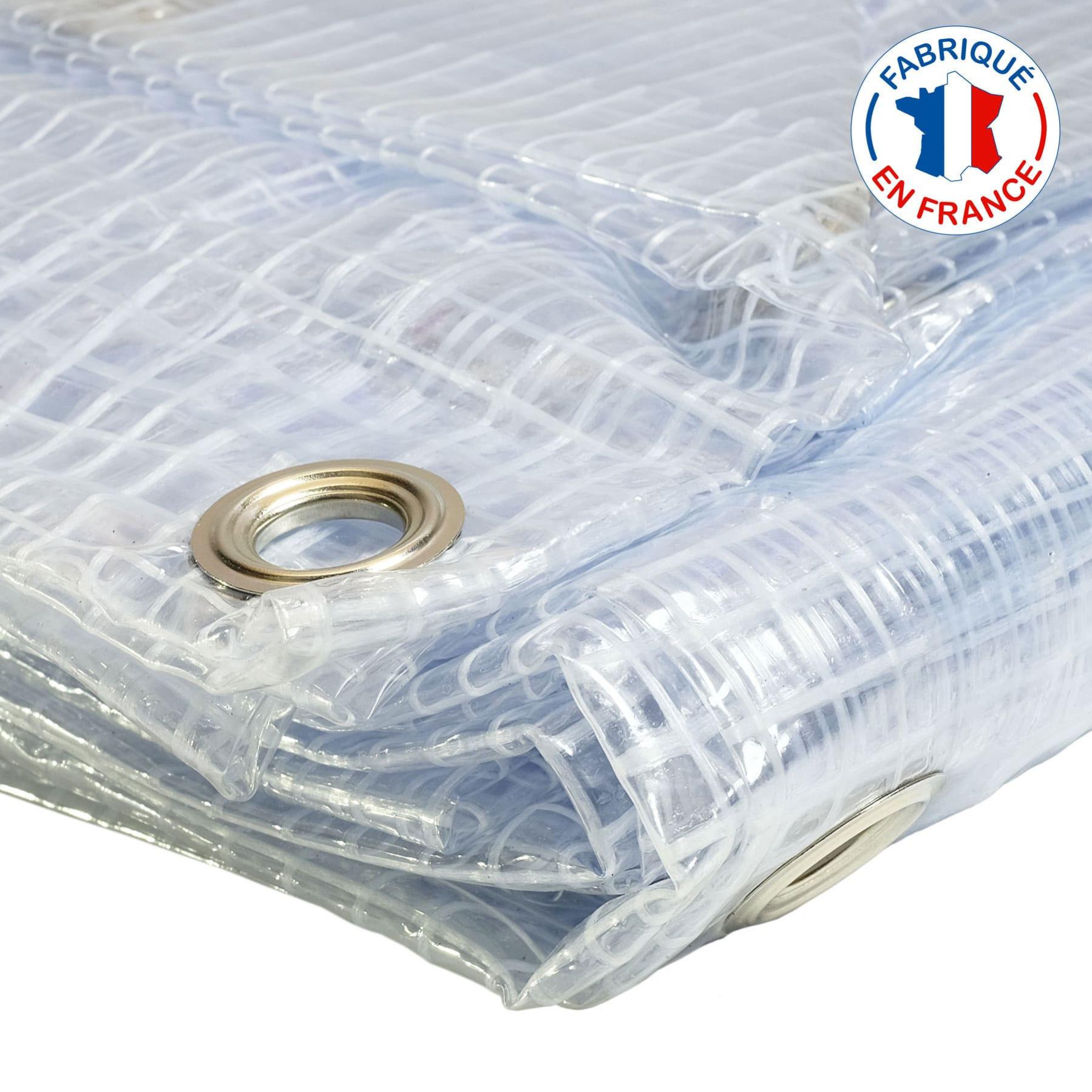 Bâche De Protection Transparente Bache Plastique Transparente Serre Tunnel 400 G/m² - 2.1 X 7 M - Bache