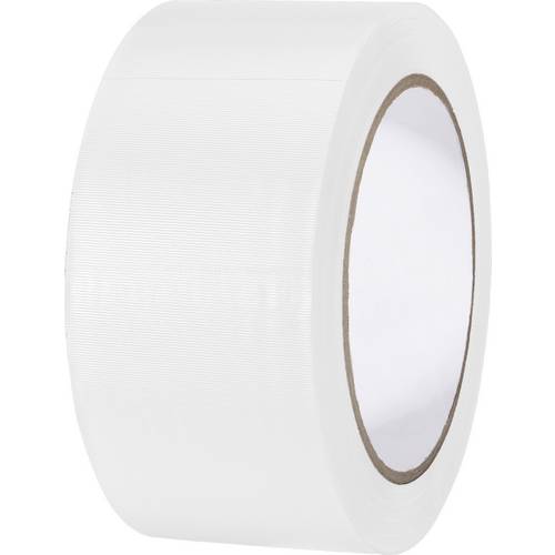 Ruban adhésif PVC TOOLCRAFT 832450W-C blanc (L x l) 33 m x 50 mm caoutchouc  1 pc(s)
