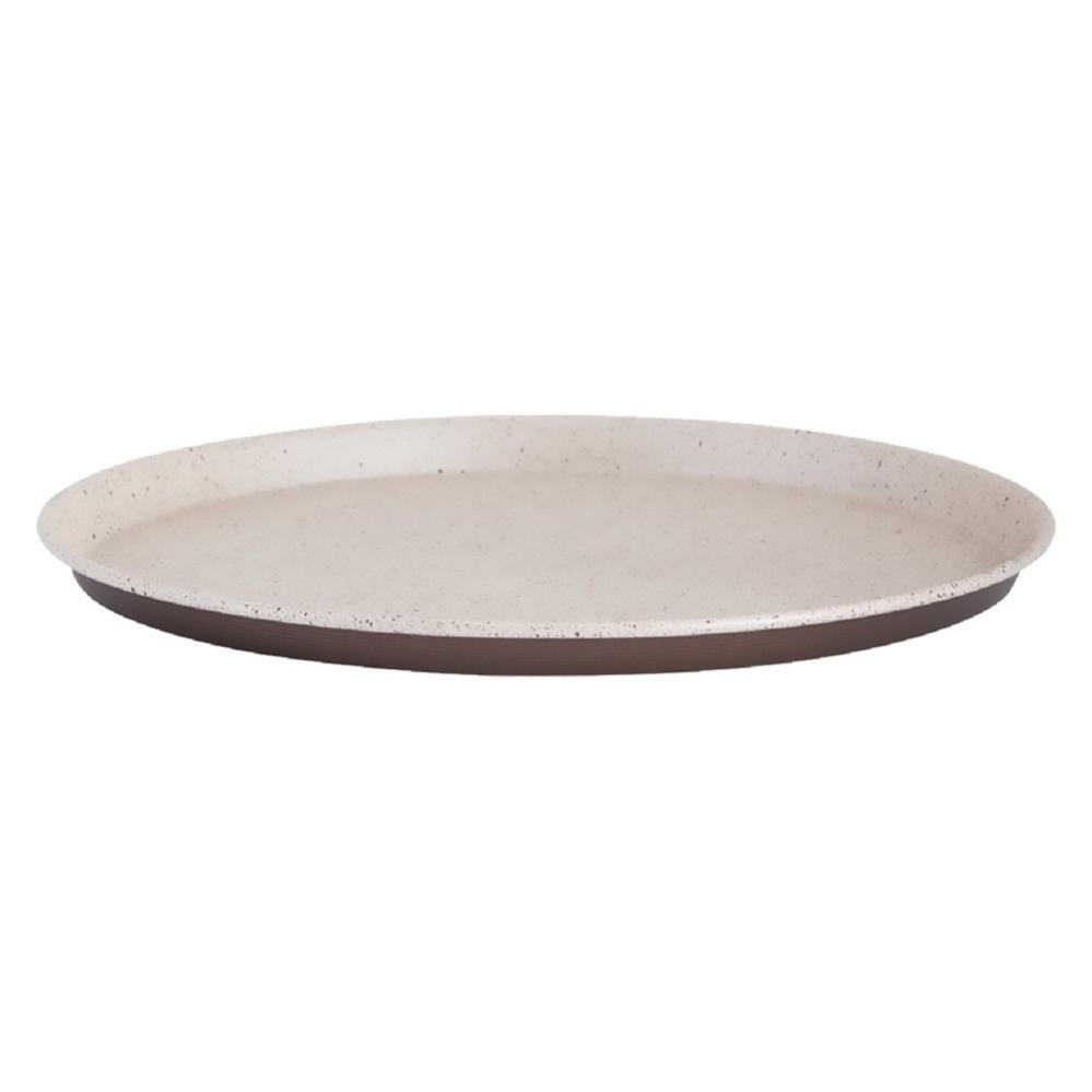 Teglia Tonda Per Crostata Rustic Line – Diametro 28 Cm, Altezza 3 Cm, Alluminio Antiaderente Senza PFOA, Spessore 2-2,5 Mm