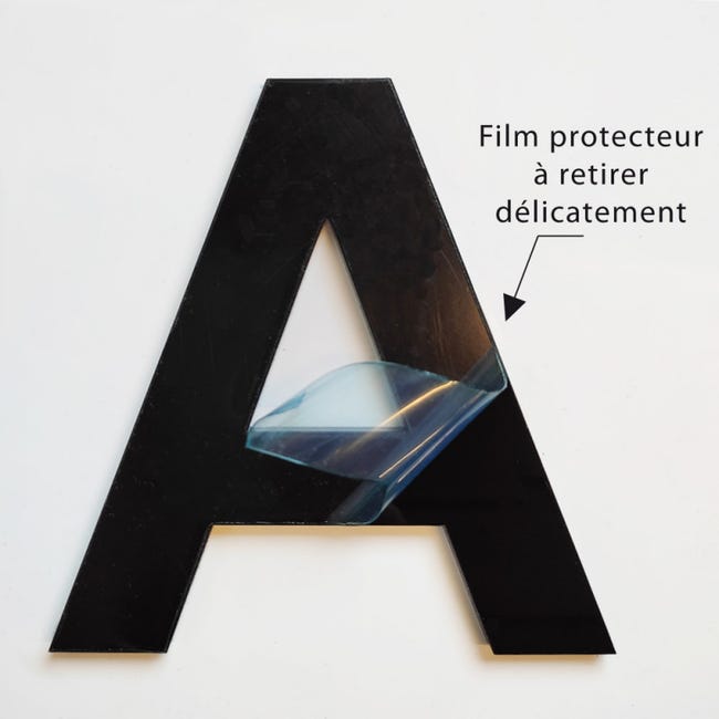 3,86 Pouce 3D Autocollant Maison Lettre D pour Hôtel Boîte Lettres Adresse  Acrylique, Tapis Noir