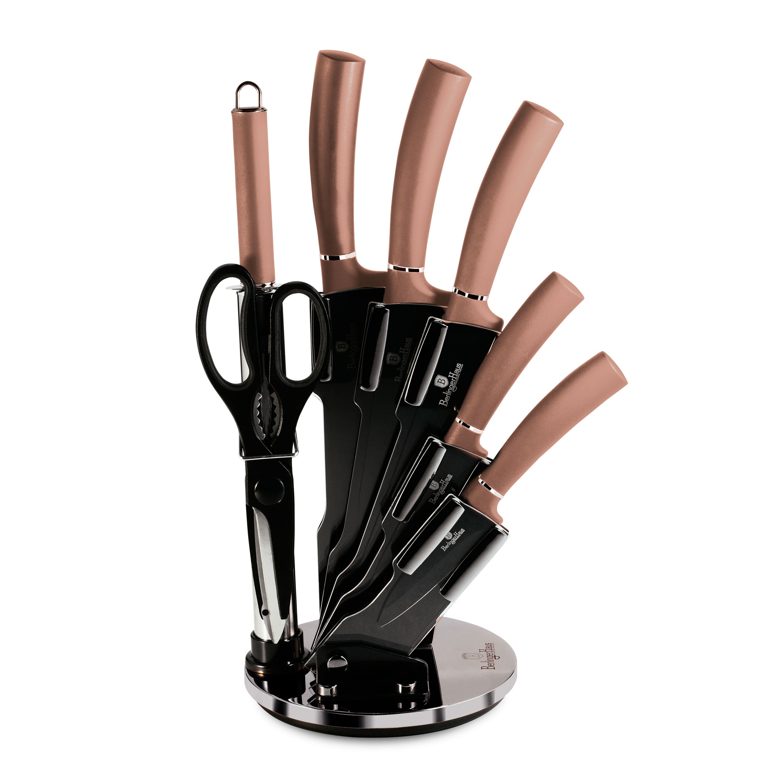 Set di Coltelli da Cucina Professionali Acciaio Inossidabile Coltello da  Cuoco Berlinger Haus Oro rosa Rose Gold