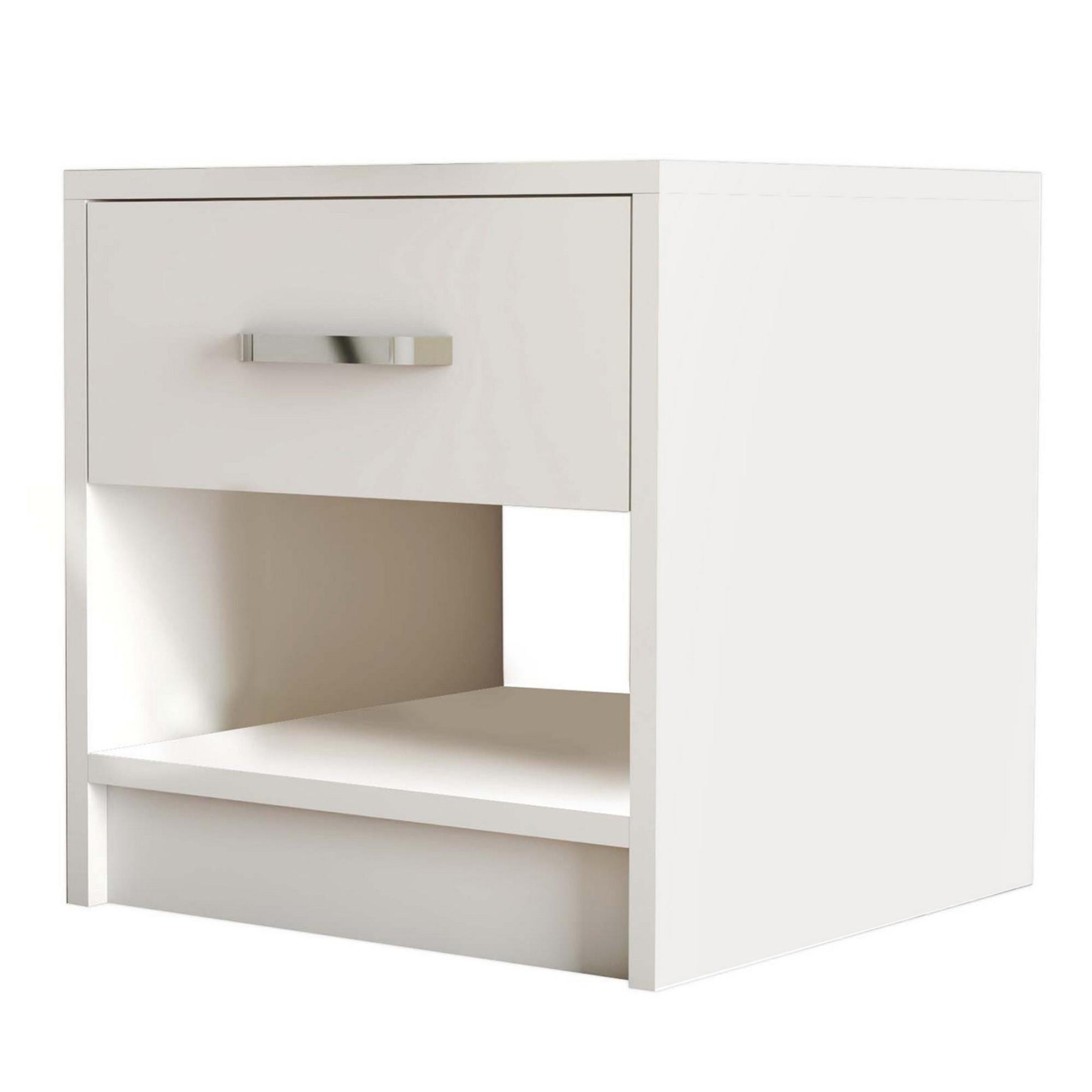 Scarpiera naia in truciolare melaminico colore rovere e bianco con quattro ante e un cassetto 80,4x40x191,7 cm