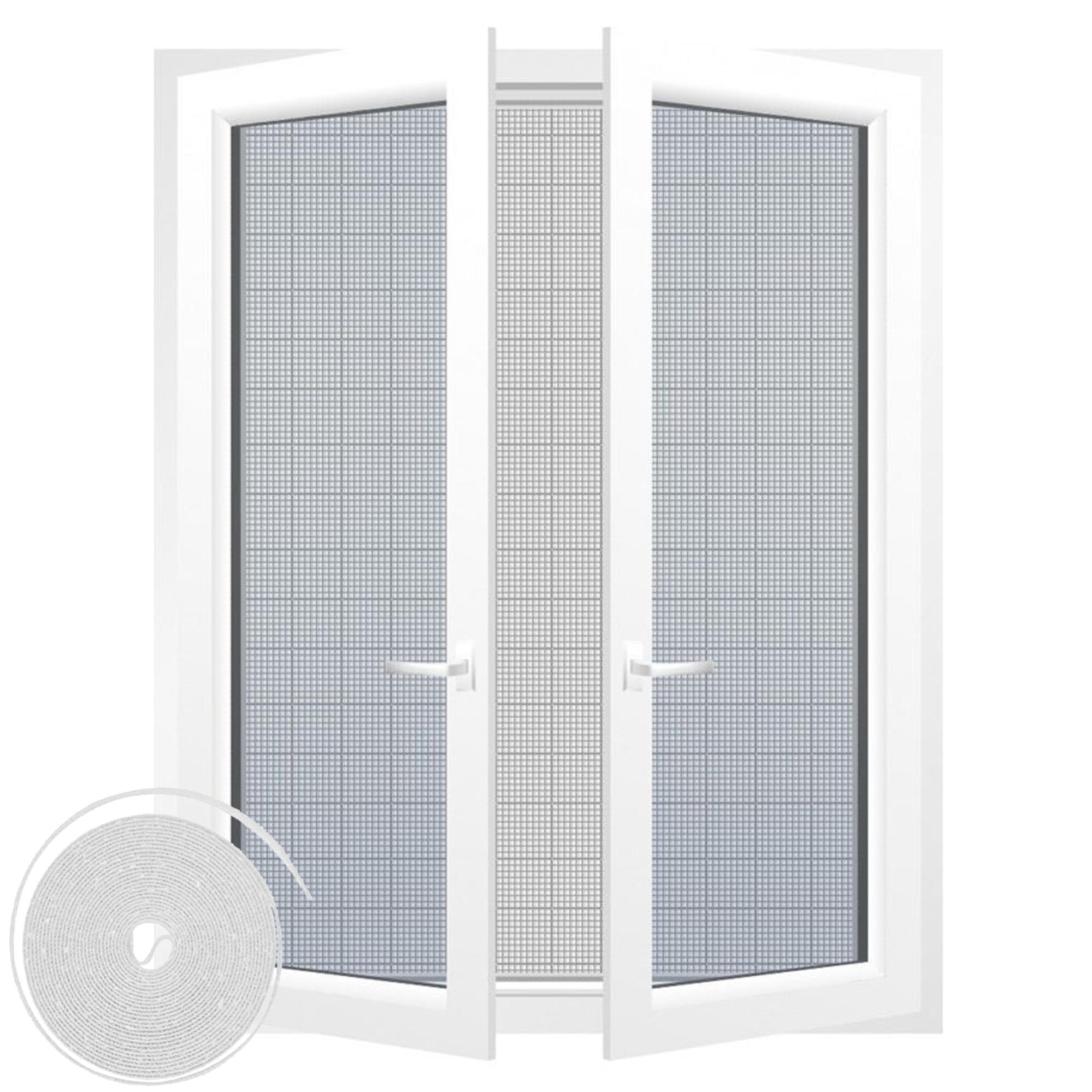 Zanzariera Adesiva Per Finestre - 150x250cm, Bianca, Facile Da Installare - Foto 4