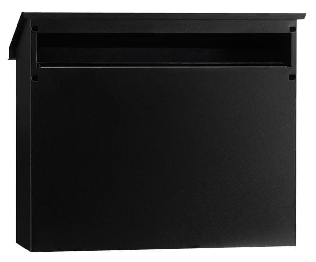 ARREGUI V4074 Buzon Recogecartas Maxi de Acero Para Puertas o Verjas en el Interior Boca Recogecartas de 33x4 cm DIN A4 Resistente Negro Leroy Merlin