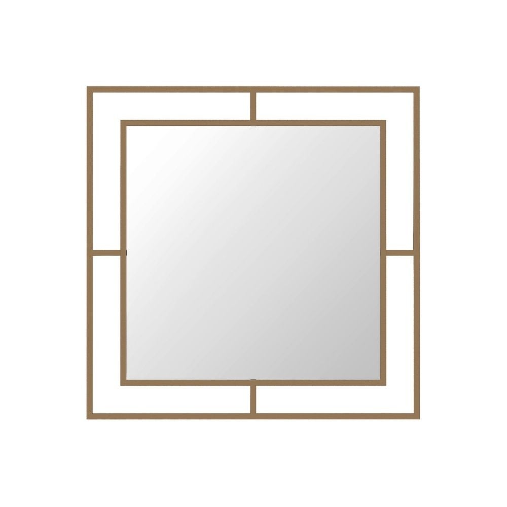 Specchio quadrato con cornice e cordino nero o oro - RETIF
