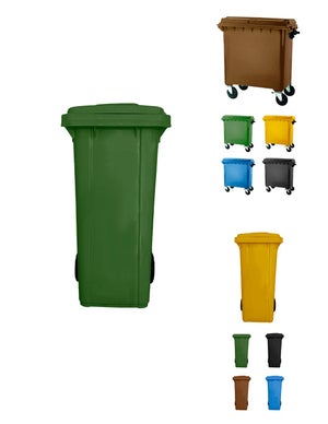Cubo de basura reciclaje plegable para camping 80 L 3 Compartimentos  Quechua