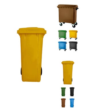 Lote de 4 Cubos de Reciclaje de Plástico - USE FAMILY