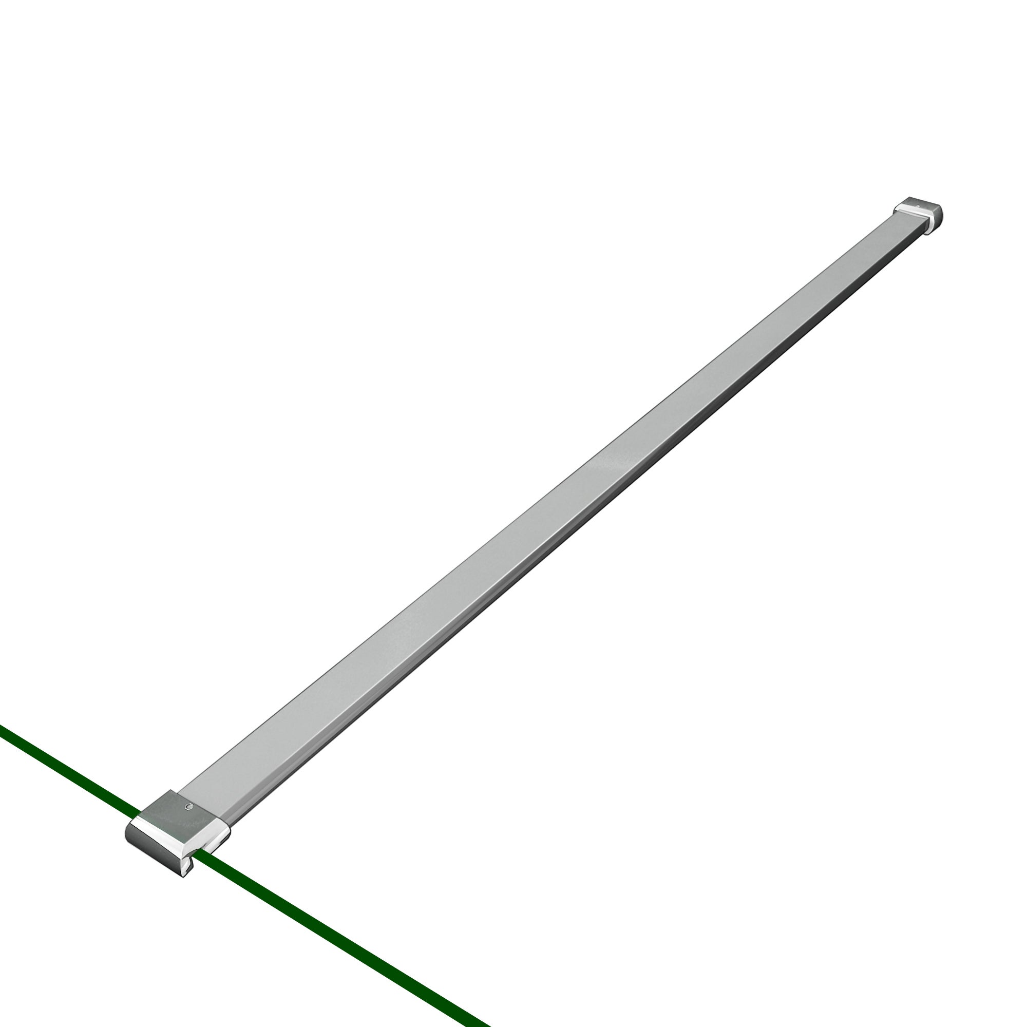 Aica barra de soporte de 140cm sujección para mamparas