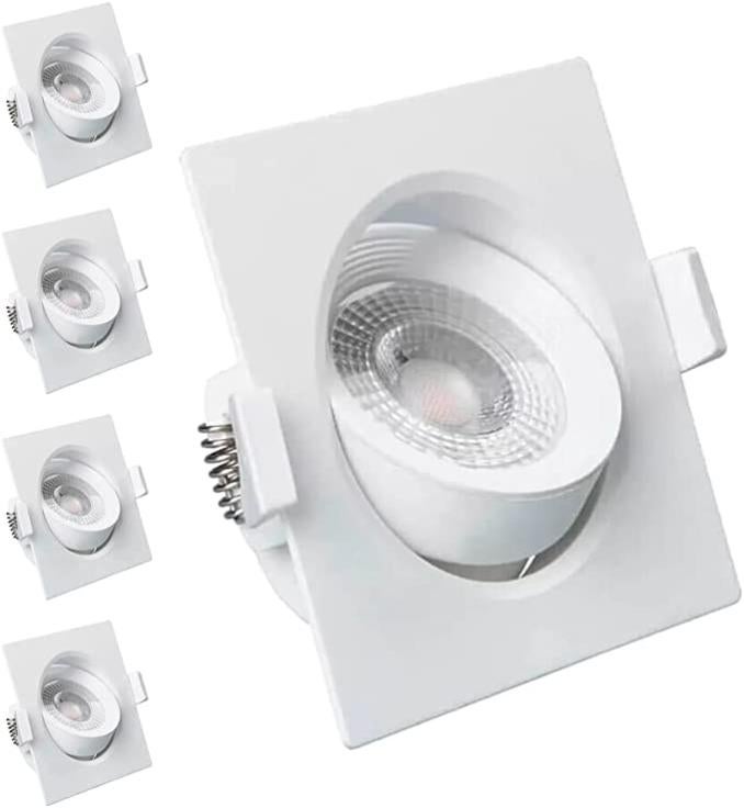 Pack x4 Focos Empotrables Techo 85x40mm 7W OSRAM chip CCT 3000K4000K