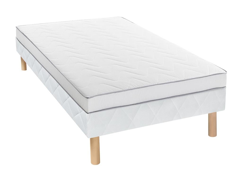 Ensemble Sommier + Matelas Ressorts Bonnell ép. 18 Cm - 90 X 190 Cm ...