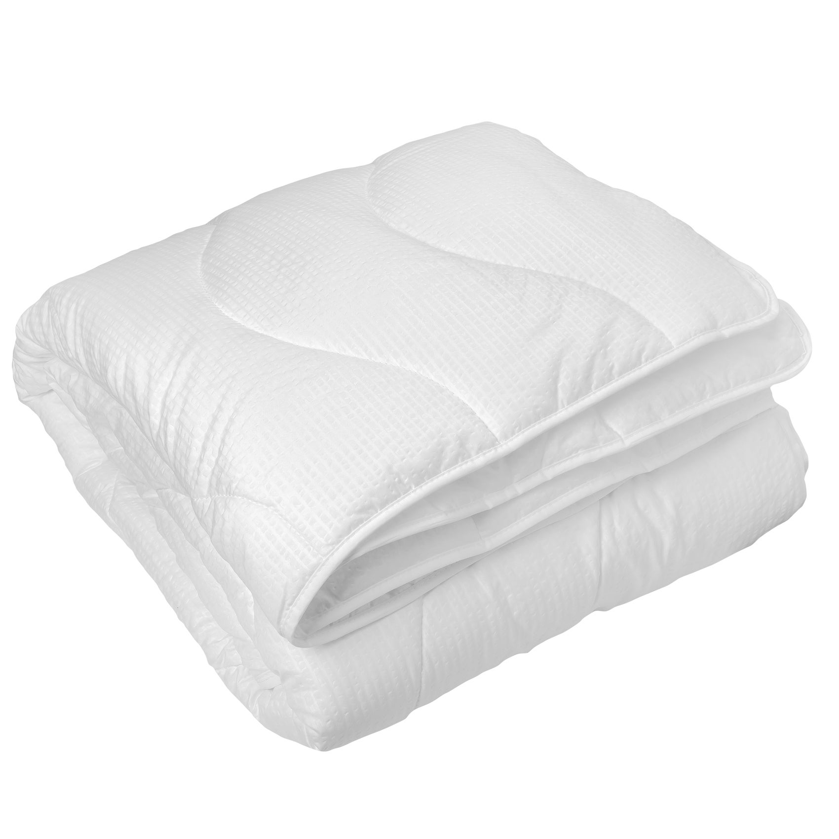 Couette Hiver Avec Microduvet Aspect Gaufré 450 Gr - Blanc - 200x200 Cm ...