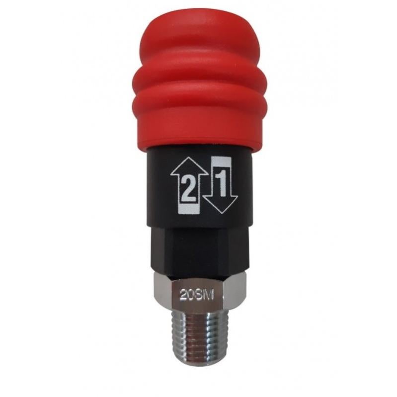 BalystiK coupleur femelle avec entrée 1/8 NPT male US - Noir