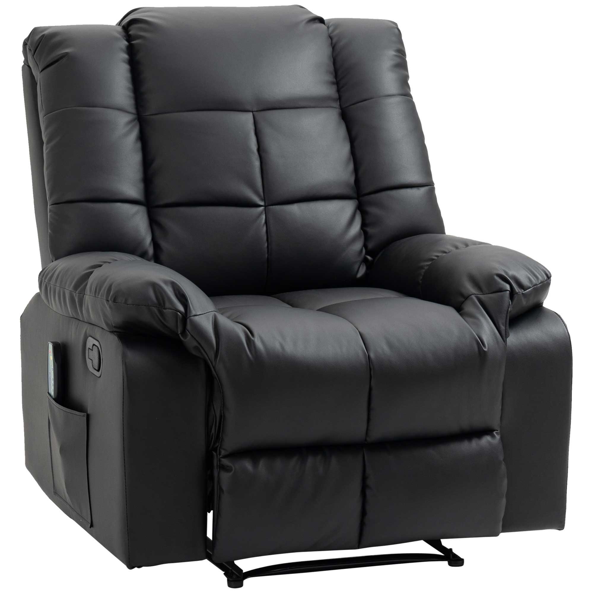 Fauteuil Luxe De Relaxation Et Massage Réglable Revêtement Pu Leroy