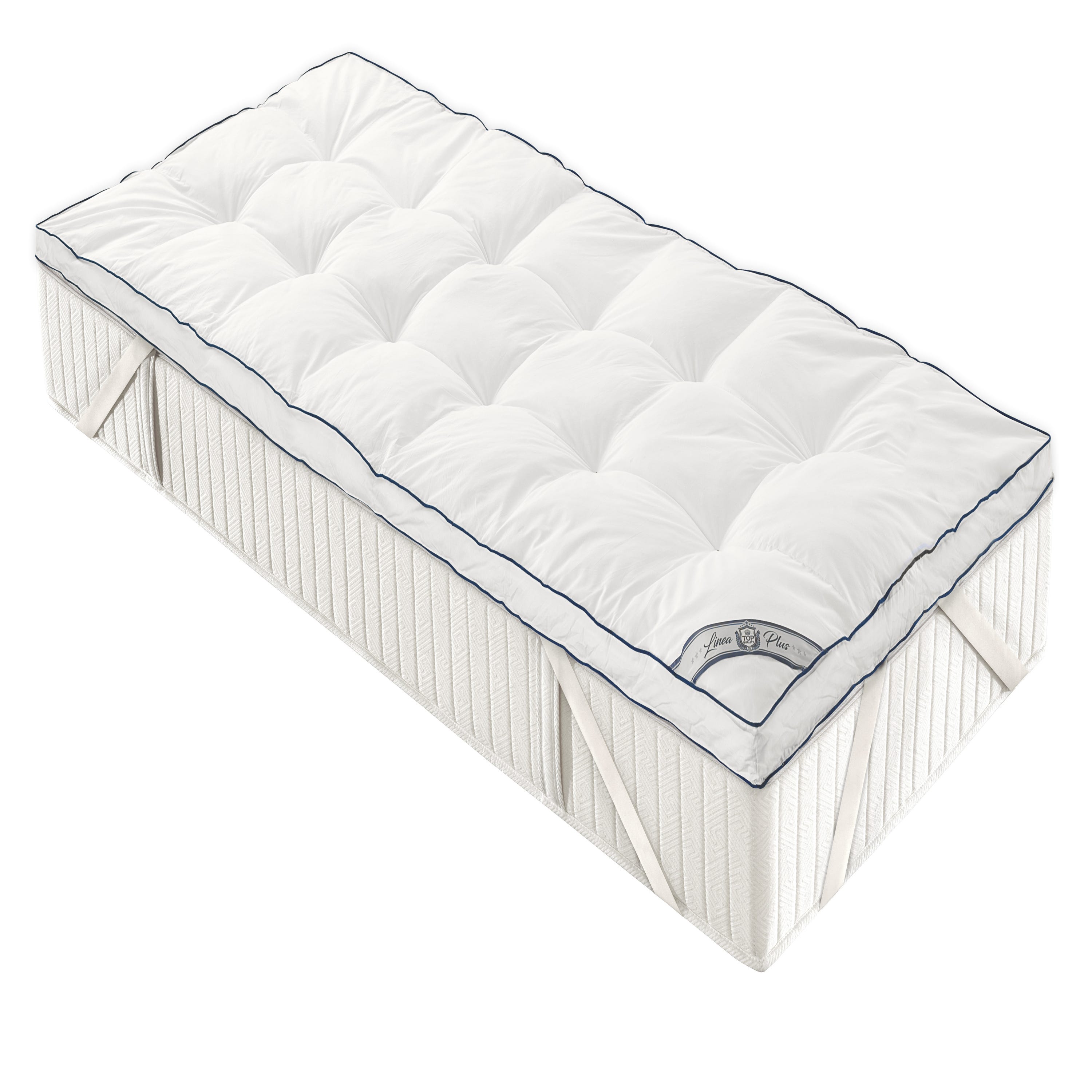 Topper Bed Microsfere con tessuto in Cotone cm.120x200