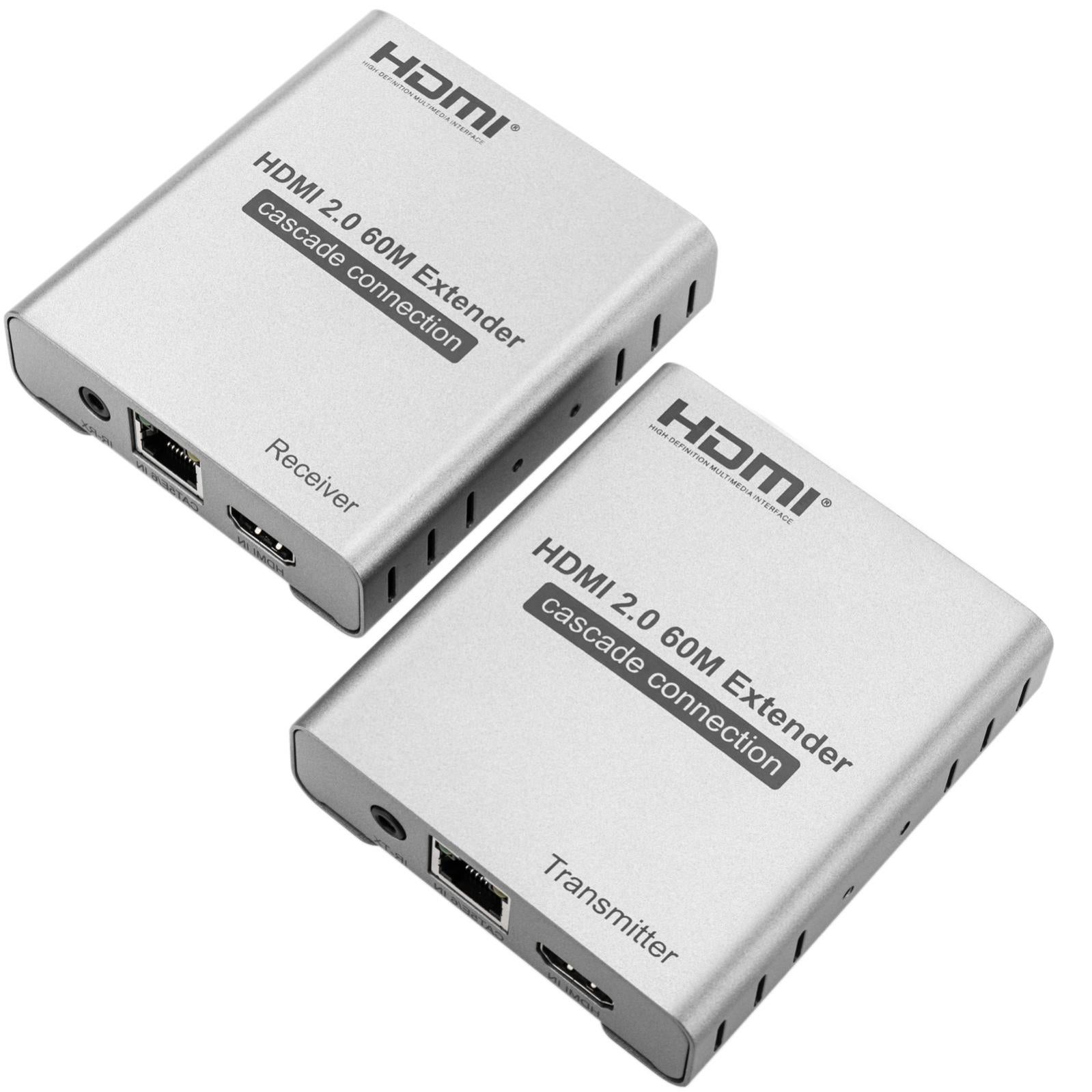 Extendeur pour HDMI 2.0 UltraHD 4K et FullHD 1080p via câble