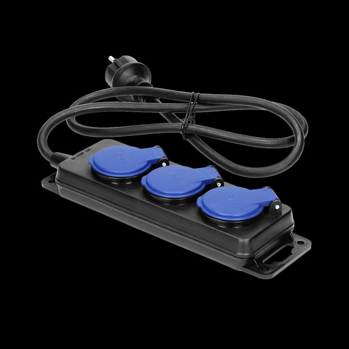 Rallonge d'atelier étanche IP44, 3 prises 2P+T IP44, cordon caoutchouc ...