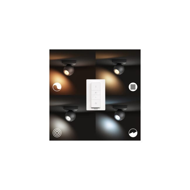 Philips Hue White Ambiance BUCKRAM Spot plafonni…