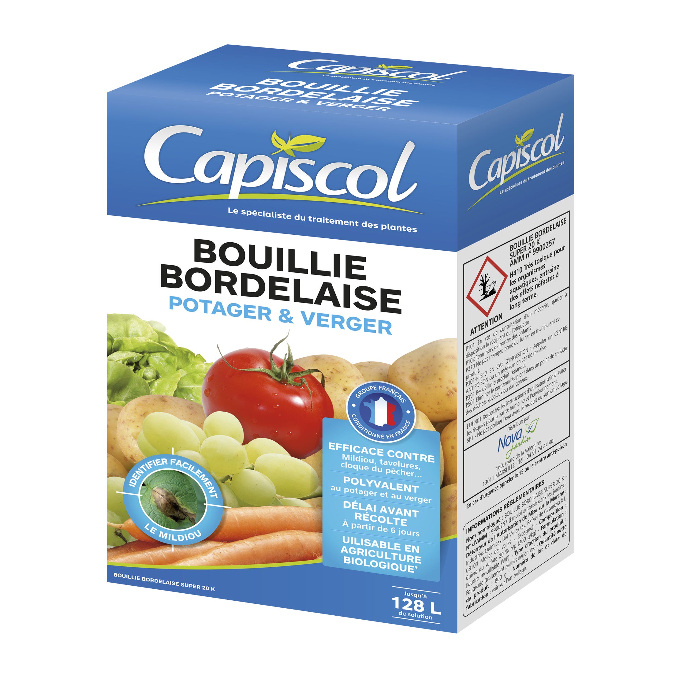 Bouillie bordelaise non colorée (400g) - Décor Jardin Champenoux