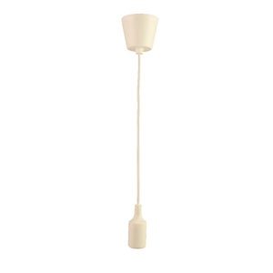 Suspension de lampe E27 avec bague à vis, câble textile 100cm réglable,  suspension compatible avec abat-jour, support de lampe