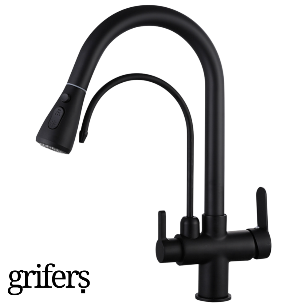 Rubinetto Per Osmosi Inversa FINERFILTERS 1/4", Stile Europeo, Nichel Spazzolato, Universale Per Sotto Lavello