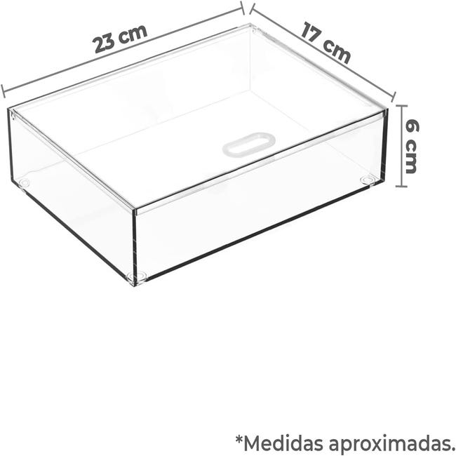 Organizador de tornillos de plástico con 3 cajones de 17.0x18.0x21.0 cm