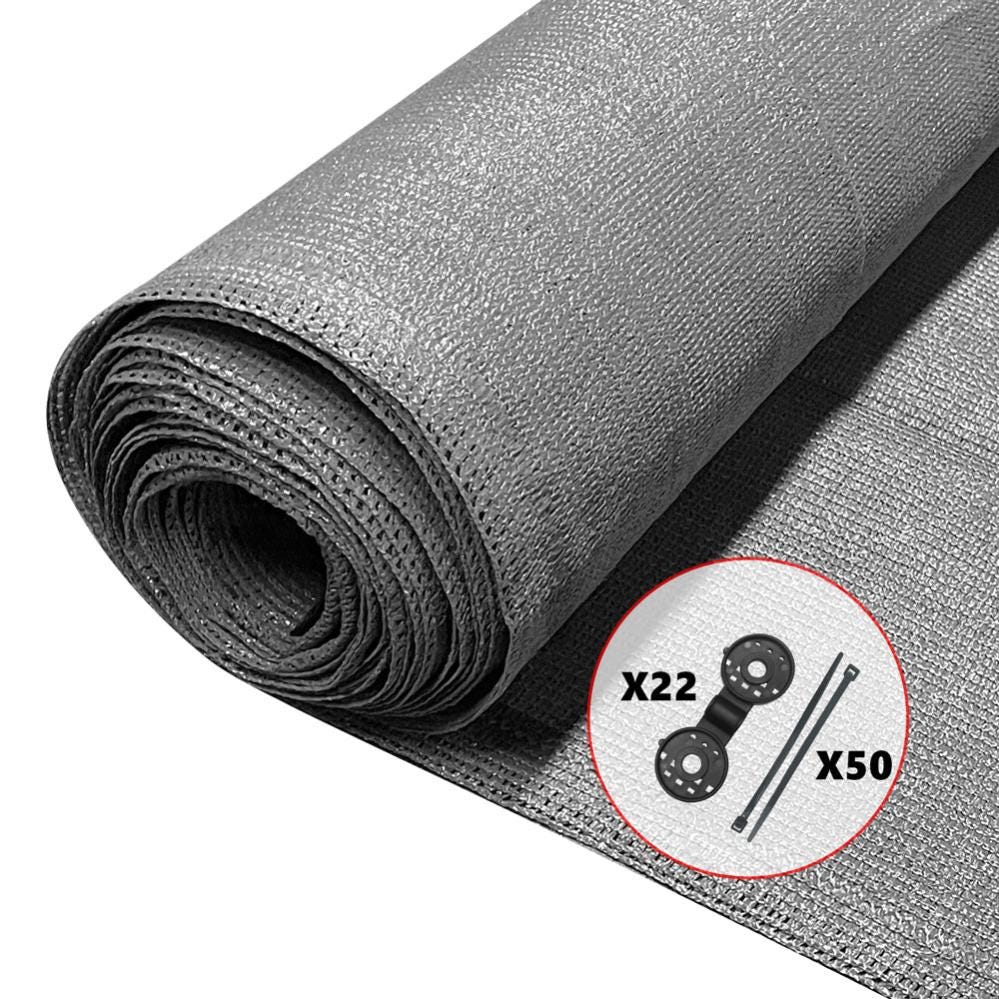 Rete Ombreggiante 4x4 Metri – Telo In HDPE Anti-UV 50-55%, Per Giardino, Terrazzo, Piscina E Serre, Con Occhielli In Alluminio