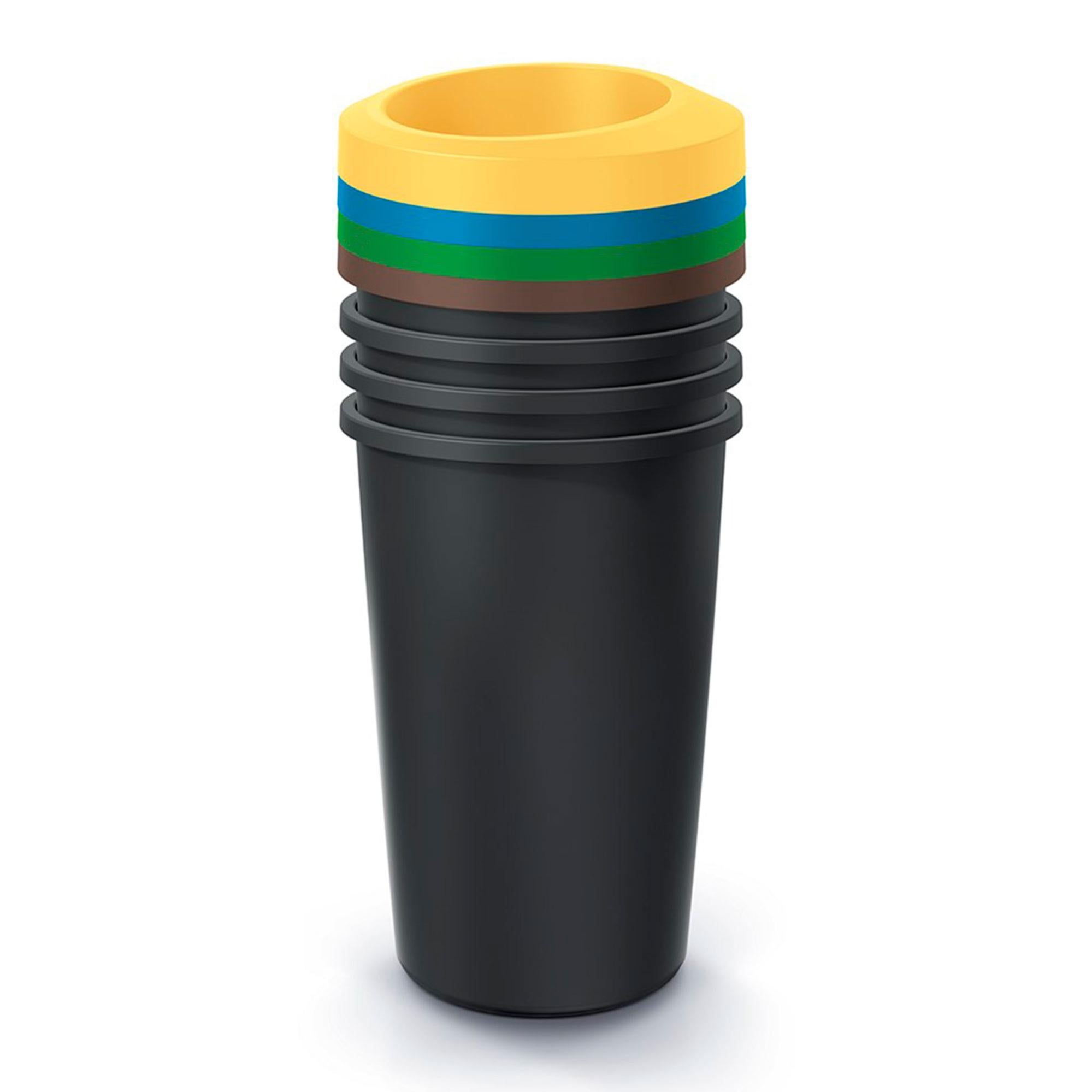 KEDEN Lot De 3 Cubes De Recyclage Rectangulaire 45L Chacun Compacta Q 39x29x73 Cm