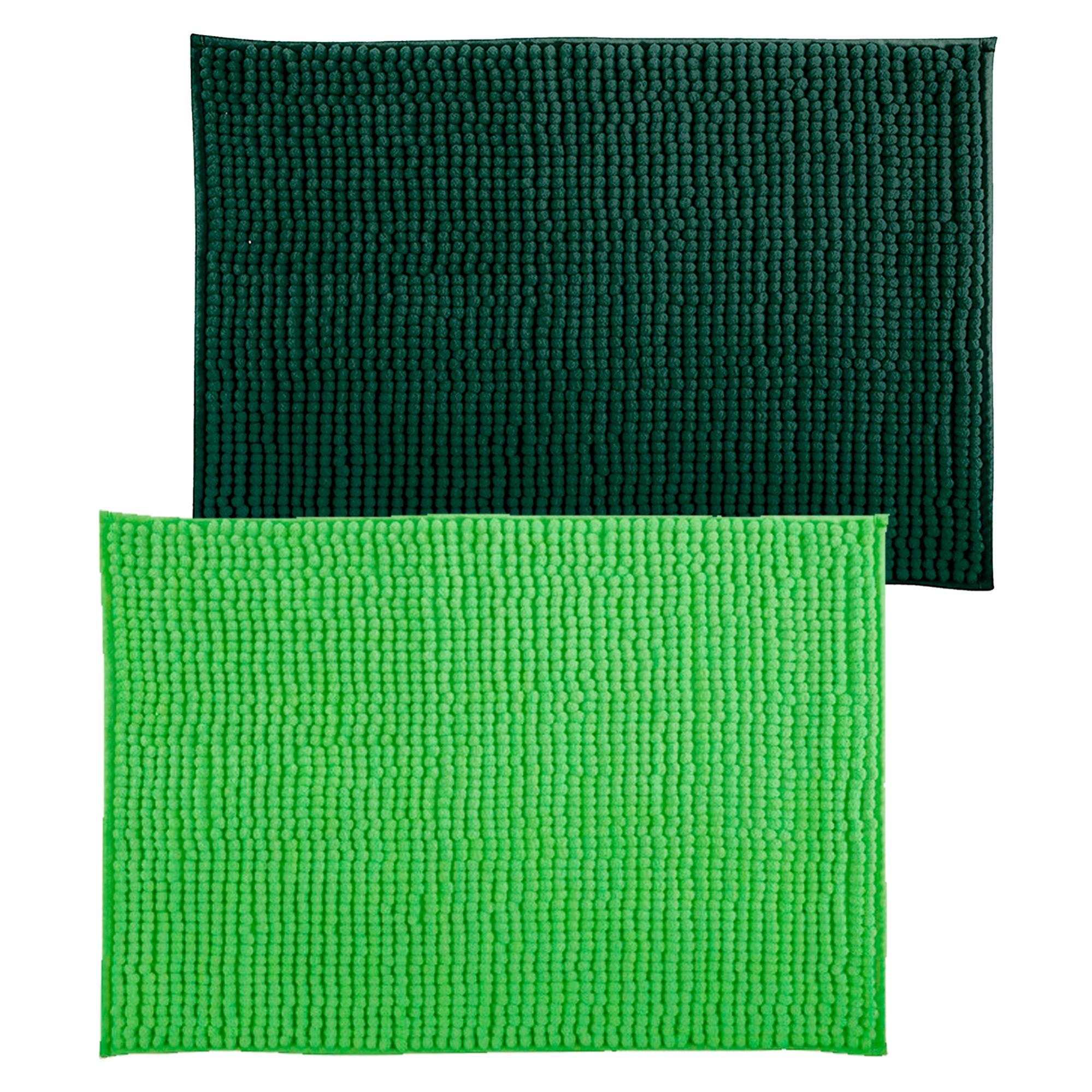 Gaorui Tappeto Da Bagno Antiscivolo In PVC Con Ventose - 66x34,5 Cm, Morbido, Asciugatura Rapida, Colori Rosa/Verde/Bianco/Blu - 2