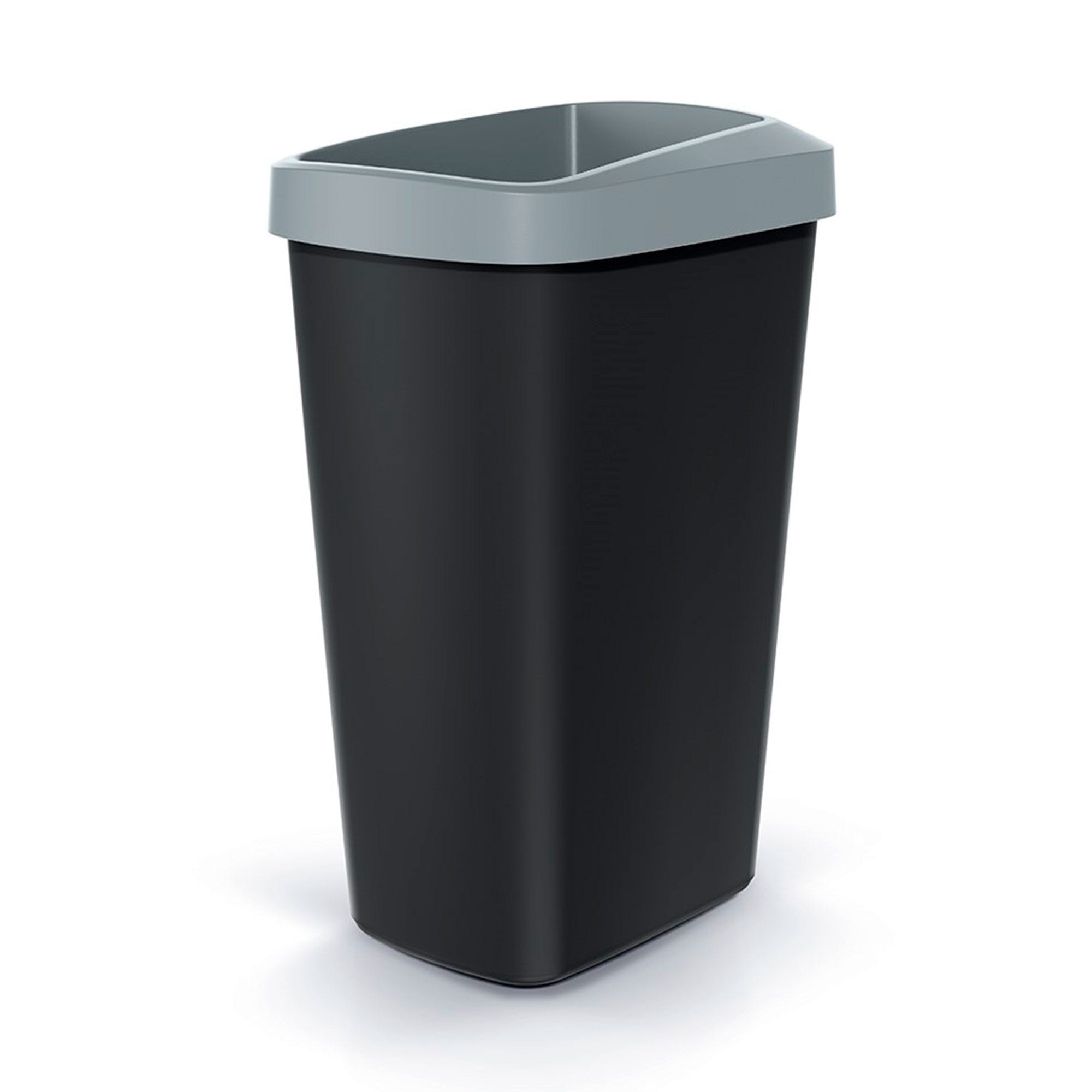 Cubo basurero vertical reciclaje en color gris 60 litros. Cubo para re –
