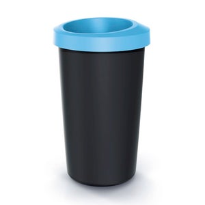 3x Soportes para bolsas de basura con Tapa Negra 60L Cubo de basura  desechos Reciclaje color