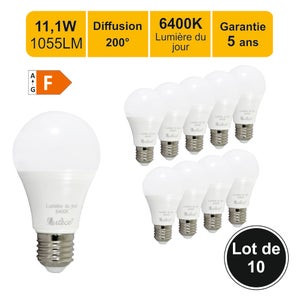 Ampoule LED T140 E27 60W 5500LM Blanc Froid 6500K - Lot de 1 U.