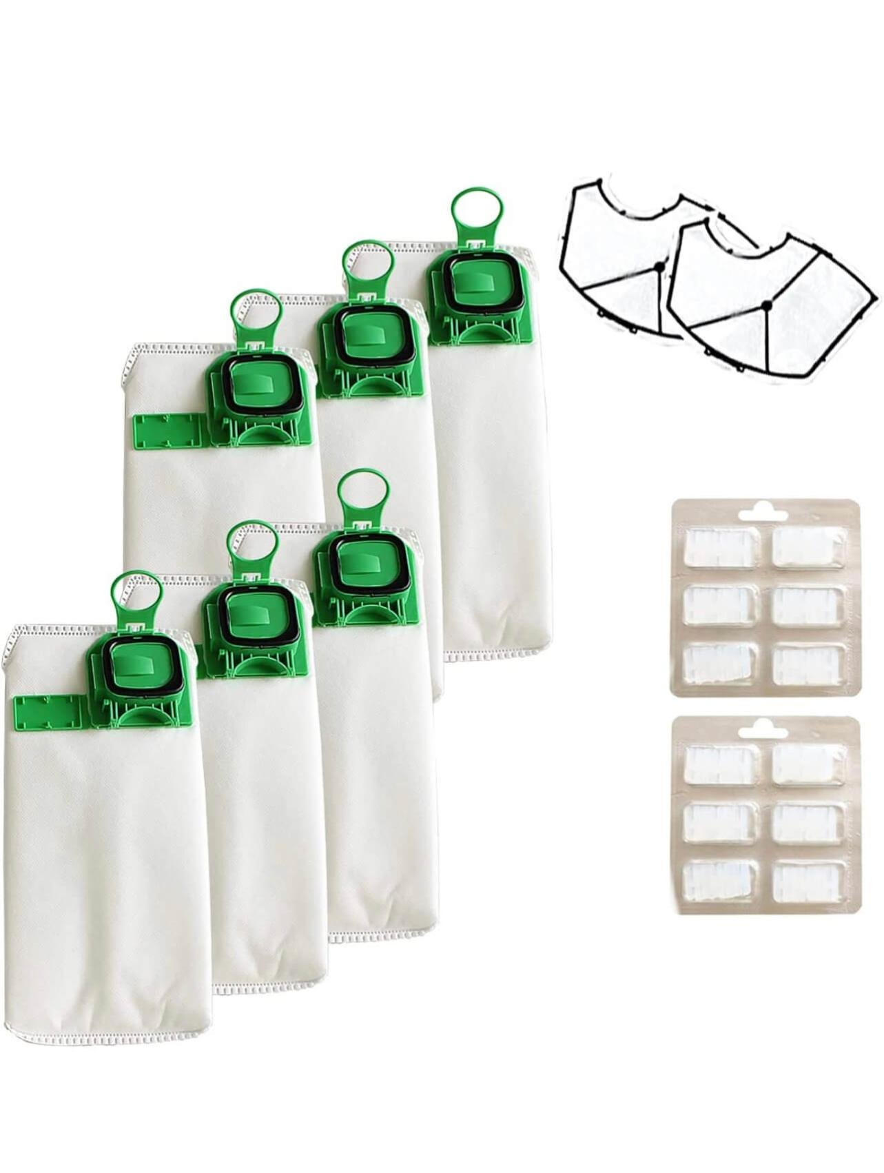 12 Sacchetti Per Folletto VK140 VK150 FP140 FP150 + 2 Filtri | Compatibili E Con Chiusura Automatica