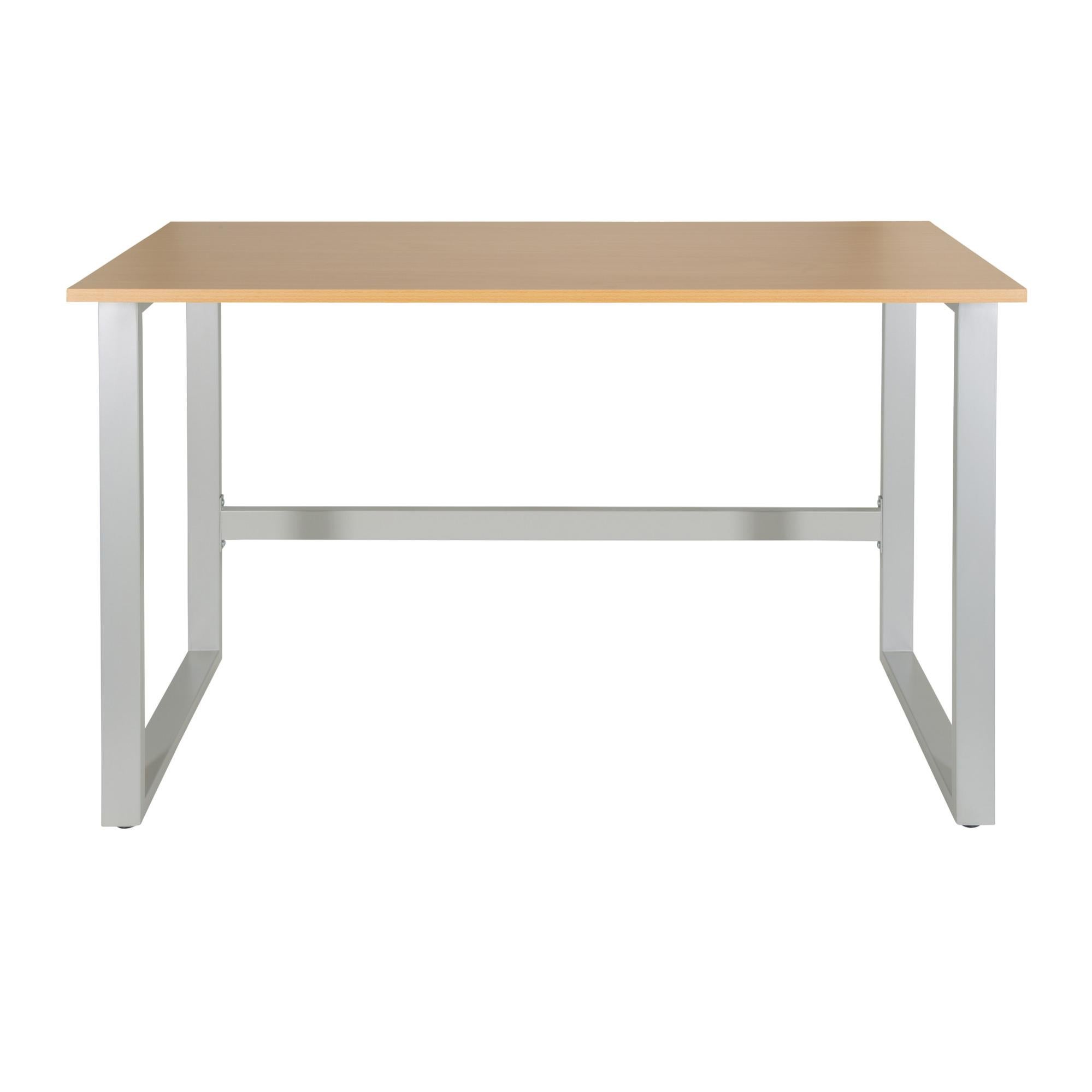 2 Drawer Home Office Desk 120 X 70 Cm White SHESLAY | Beliani.co.uk