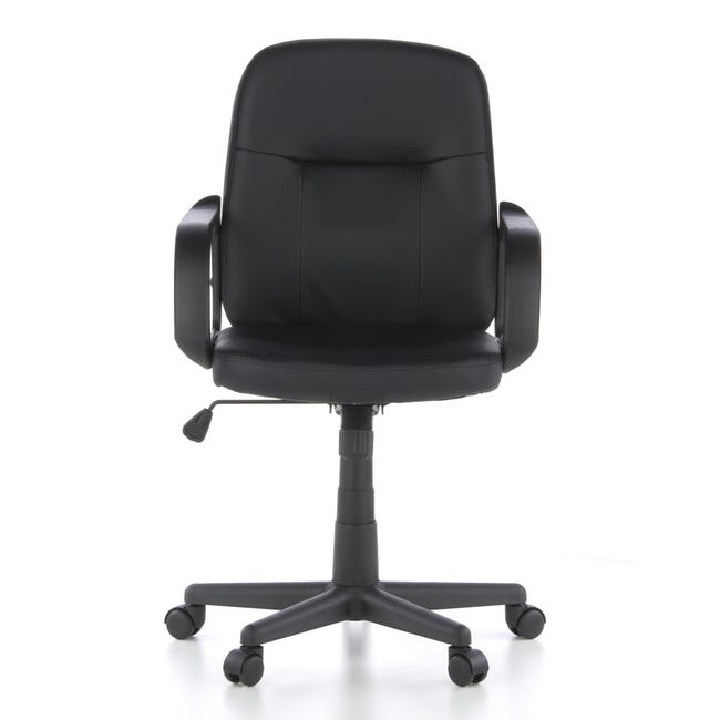 Sedia poltrona sedile girevole computer ufficio studio tessuto nero Sedia poltrona sedile girevole computer ufficio studio tessuto nero