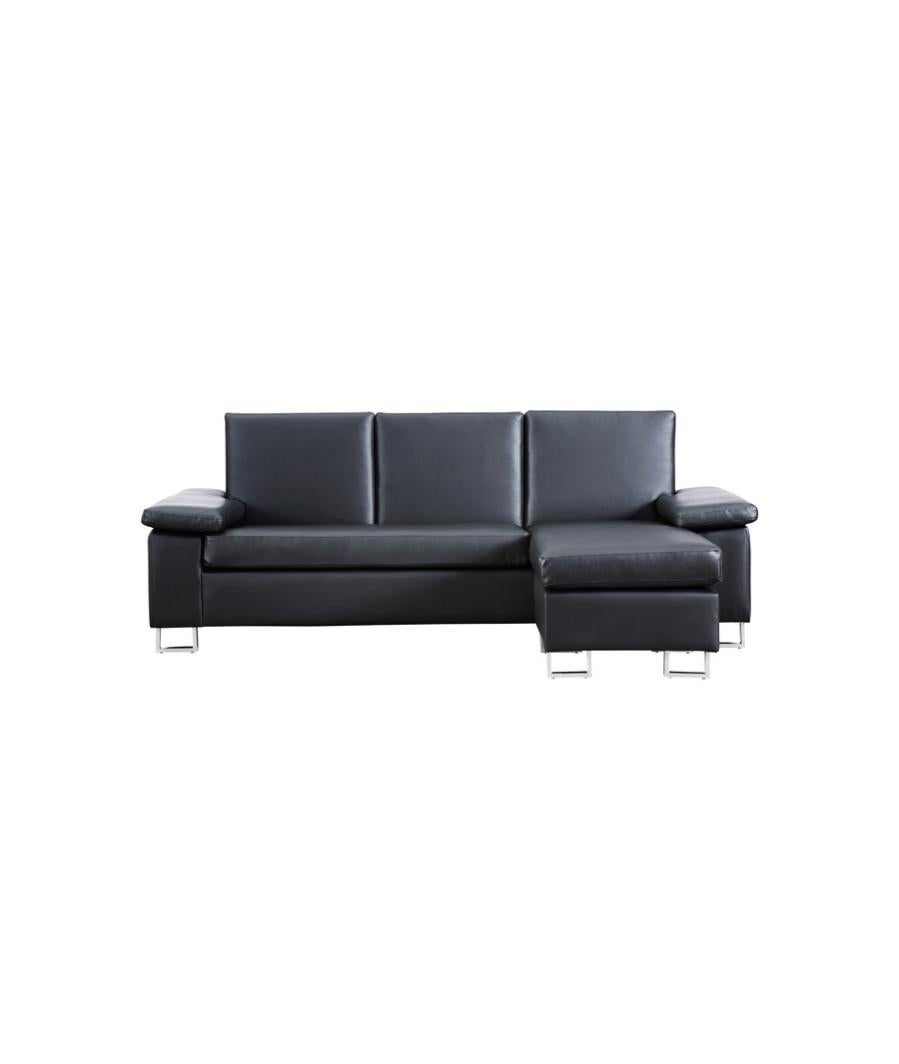 CHAISE LONGUE REVERSIBLE ELEUSIS Negro Leroy Merlin
