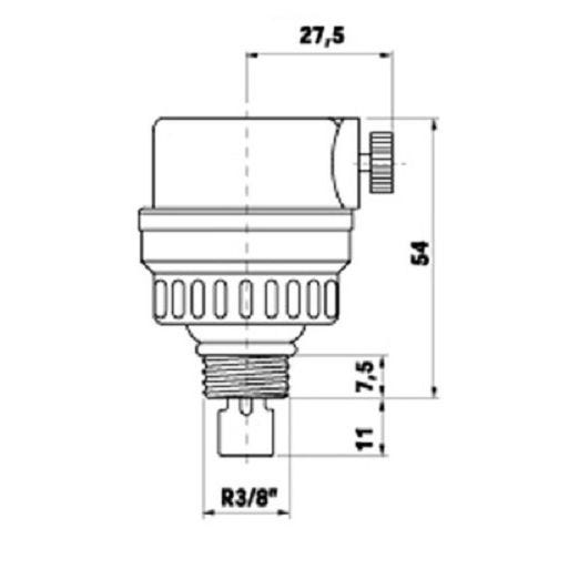 Purgeur automatique vertical MICROVENT 3/8 MKV - L0251310 au