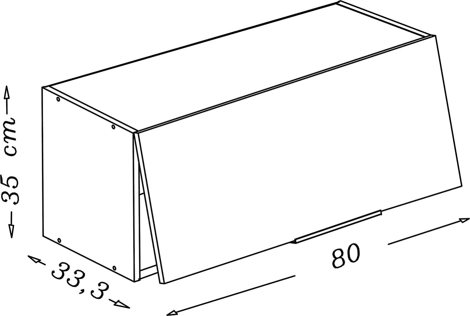meuble sur hotte 80 cm